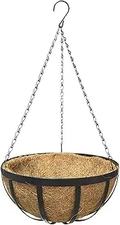 Ghjkldha Hanging Ceiling Planter Basket, Flower Holder, Indoor Suspended Pot, Outdoor Metal Liner, Balcony Porch Garden, Round Hanging Plant Container Terraces