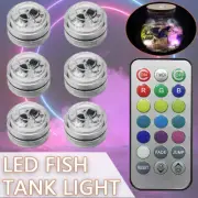 Aquarium Submersible Bubble LED Fish Tank Light Ball Lamp Remote Control 1/2/5pc