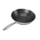 316 Stainless Steel Wok Double-sided Honeycomb Pan 24cm