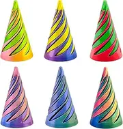 6 Pcs Spiral Cone Fidget Toys – 3D Printed Mini Vortex Illusion Spinners, Stress Relief Desk Toys, Desktop Decor & Souvenir Gifts for Anxiety, Focus, ADHD, Relaxation & Office Fun