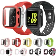 For Apple iWatch 9 8 7 6 5 4 3 SE Watch Band Strap + Case Cover Screen Protector