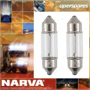 Narva Festoon Globe 12V 10W 8 X 28mm Sv7-8 T-8mm 47264Bl - Blister Pack Of 2