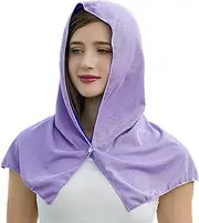 Hooded Cooling Towel - Breathable Skin-Friendly Fabric, Fast Drying Towel | Adjustable Sweat-Absorbing Neck and Face Cover with UV Sun Protection for Outdoor Sports Travel Workout Recreation Use