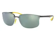RAY-BAN SCUDERIA FERRARI GREY POLAR SILVER CHROMANCE® SUNGLASSES RB4322M F624H1