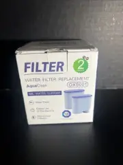 (2) PACK Aqua Clean Water Filter For Fully Automatic Coffee Machines OXS001 New