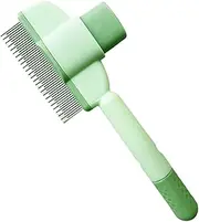 Dog Comb - Stainless Steel Groomings Tool for Thick or Long Hair | Combs for Trimming All Breeds | Pet Grooming Rake and Brushes for Shedding | Anti-Slip Handle | Detangling Dematting Tools