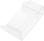 BIUDECO Space-saving Suction Cup Shelf Acrylic Beer Snack Storage Rack for Fridge Shower