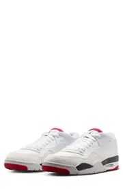 Air Jordan 4 RM Sneaker in White/Varsity Red/Black at Nordstrom, Size 15