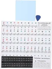 COSMEVIVI 88 Piano Stickers Letter Stickers Piano Keyboard Piano Notes Stickers Keyboard Note Labels Keyboard Stickers Letters Piano Key Stickers Keyboard Key Stickers Piano Key Labels Pvc