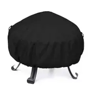 Fire Pit Cover 38 Inch, Round Fire Bowl Cover Heavy Duty Round 38"Dia x 18"H