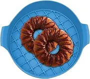 Air Fryer Silicone Baking Tray | Detachable Air Fryer Basket Liner Air Fryer Insert,Washable Air Fryer Accessories Air Fryer Silicone Basket for Cakes Bread Pizza Cookies