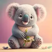 RICUVED Koala Diamond Art Kits for Adults, Diamond Art Kits 5D Animal Diamond Art Kits for Beginner, Diamond Dots Painting Full Round Drill Art and Crafts for Gift Home Wall Decor 12x12Inch