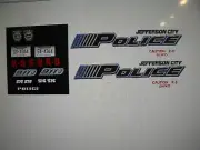 Jefferson City Tennessee Police Car Decals 1:64 two for one money