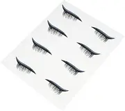 SOESFOUFU Easy Apply Eyeliner Sticker Decals Fake Lashes Wispy Lash Adhesive Strip Set