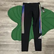 Adidas Girls Large 14 Colorful Three Stripe Leggings