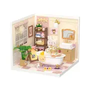 Robotime Rolife Pop Bubble Bathroom Plastic DIY Miniature House DW014B