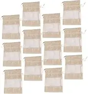 iplusmile 12pcs Drawstring Bag Small Large Party Present Bag for Jewelry for Travel Fashion Headdress Pouches