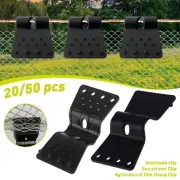 20/50x Shade Cloth Plastic Clips Sunshade Net Fixing Clips Film Clip Greenhouse