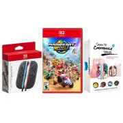 Mario Kart World + Joy-Con 2 Controllers Bundle for Nintendo Switch 2