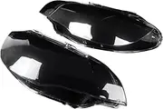 CLZCNQLX Headlight Shell Headlamp Clear Lens Cover Left Right Pair Lampshade Compatible for BMW X6 E71 M Sport 2008-2014 Front Car Light Shade