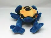 Wild Republic Yellow Dyeing Poison Dart Frog Plush Stuffed Animal 85736 NEW