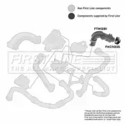 Turbo Hose Left/Rear/Upper FOR RENAULT CLIO II 1.5 01->05 BB CB Diesel FL