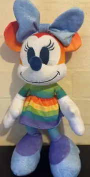 Minnie Mouse Disney Rainbow Collection Plush 40cm Pride NEW
