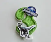 Dinosaur Birthday Candle. Cake, Cupcake topper , Jurassic ALL NUMBERS AVAILABLE