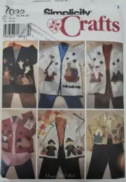 Simplicity 7032 Misses Appliqued Jacket Holidays Size 12-16 Sewing Pattern
