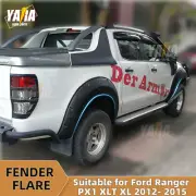 Pocket Style Matt Black Fender Flares for Ford Ranger PX1 XLT XL 2012-2015