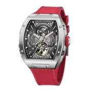 WM Watch - WM094 Skeleton Tonneau 45mm Automatic Watch JH3136 Mechanical Watc...
