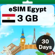eSIM Egypt - 3 GB - 30 Days - Travel eSIM | QR code activation