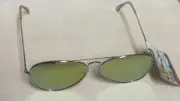 Panama Jack Sunglasses Gold Mirror Silver Metal 100% UVA UVB