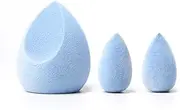 JUNO & Co. Microfiber Sponge, Latex-Free, Dual Layer Technology, Flawless Makeup Blender for Foundations, Powders and Creams (Velvet Love Bundle)