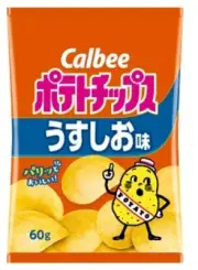 Calbee Potato Chips Light Salt Flavor 60g Japanese Snacks
