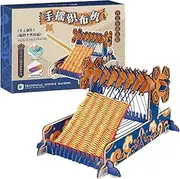 Weaving Kit Toys - Kids - Yarn - Woven Rose Craft with Tools | Tapestry Frame Toy, Beginner Fibre Art Kit, Handmade Weaving Leg for Children, Thread Craft Toy for Girls & Boys