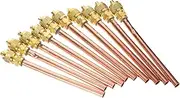 Hohopeti 10pcs Access Valve for Air Conditioner Refrigeration System Includes Core Remover Ring Leak Test Approved Essential Service Tool for HVAC Technicians