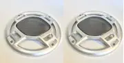 2Pc 8 Inch ABS Silver Speaker Cover Metal Mesh Grill For Car Audio DJ PA Speaker