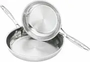 Scanpan Impact 2-Piece Stainless Steel Fry Pan Set, 20 cm & 28 cm