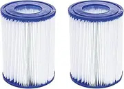 [WuYan] 2 Pack Swimming Pool Filter Compatible for Bestway Cartridge Type II, Replacement Hot Tubs Filter Compatible with Lay Z Spa Filter Pump