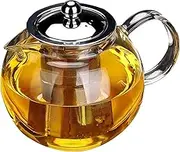 HSZF high-Quality Heat-Resistant Glass teapot, immersed Stainless Steel Set Filter, Used for Pu'er Coffee Teakettle Advanced Traditional Culture teapot Packaging Gift (800ml)