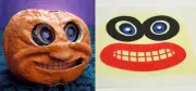 GLASSINE REPLACEMENT FACE FOR THE “ROUND JOL” HALLOWEEN PAPER MACHE LANTERN #P