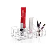 Acrylic Makeup Container Organizer 5mm Clear Acrylic Lipstick Nail Polish Holder Stand