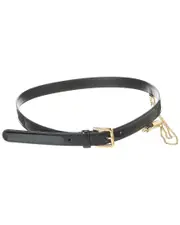 Dolce & Gabbana Chain Leather Belt 90 Black