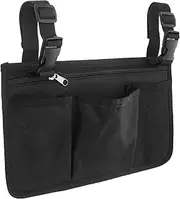 Wheelchair Storage Bag Oxford Fabric Anti-wear Straps for Easy Mounting Senior Walker Accessory