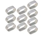 10Pcs Cheese Mold Heat-Resistant Non-Stick Stainless Steel Puffs Pastry Mould Baking Tool A