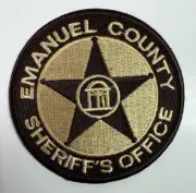 3.5" Emanuel County Sheriff Georgia GA Patch N6A
