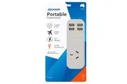 JACKSON 1x Outlet Power board with 4x USB Charging Outlets. 3.4A. 0.9m lead.