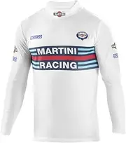 sparco Martini Racing Long Sleeve T-Shirt HIGH Collar Long Sleeve MR SZ M WH