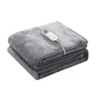 Heated Blanket Electric Throw 72 x 84 Full Size 10 Heating Levels 12 Hours Time